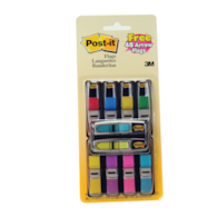Zestaw promocyjny zakładek POST-IT® (683-VAD1), PP, 12x43/12x43mm, 8x20/ strzałka 2x20 kart., mix kolorów, 2 opakowania GRATIS