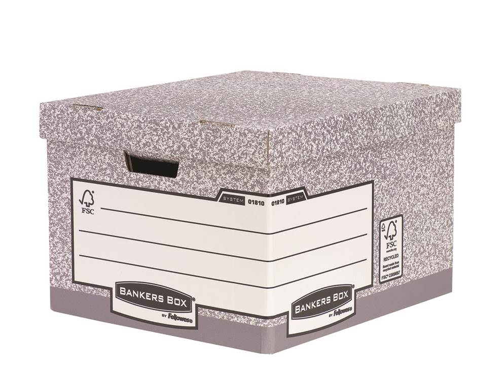 Bankers Box System z FSC® - pudło na archiwa ze zdejmowanym wiekiem - FastFold