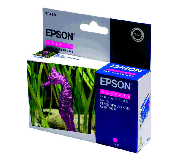 Tusz Epson T0483  do  R-200/220/300/340, RX-500/600/640 | 13ml | magenta