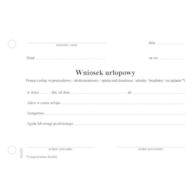 Wniosek urlopowy A6 80k.