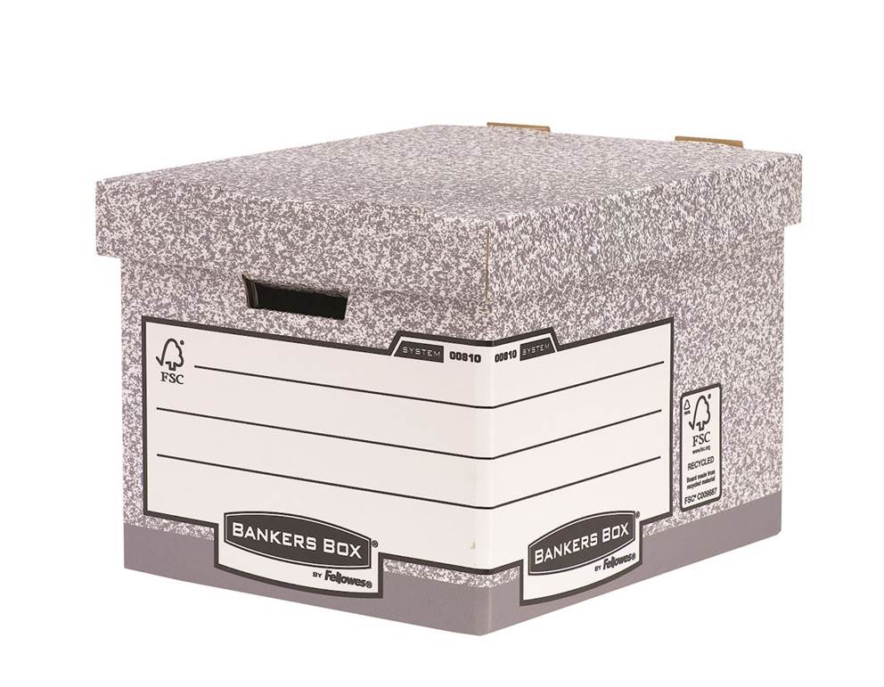 Bankers Box System z FSC® - duże pudło na archiwa - FastFold, op. 10 szt.
