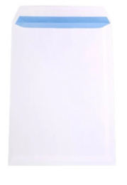 Koperty białe B4 SK 250x353mm poddruk niebieski 100g 250 szt.