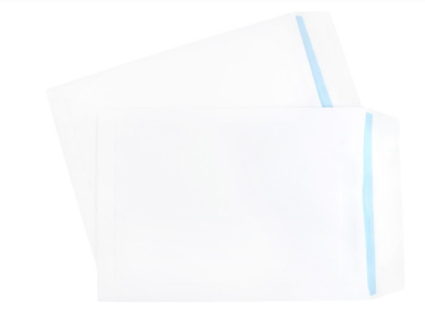 Koperty białe B4 HK 250x353mm poddruk niebieski 100g 250 szt.