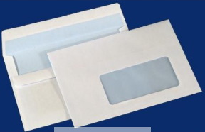 Koperta C5 biała SK samoklejąca klejona po krótkim boku 500 szt. 90g