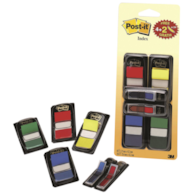 Zestaw promocyjny POST-IT® (680-VAD5EU), PP, 25,4x43,2mm/11,9x43,2mm, 4x50/2x24 kart., mix kolorów