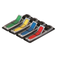 Zakładki indeksujące POST-IT® (684-ARR3), PP, 11,9x43,2mm, strzałka, 4x24 kart., mix kolorów