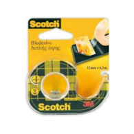 Taśma biurowa, dwustronna SCOTCH® (136D), z dyspenserem, 12mm, 6, 3m