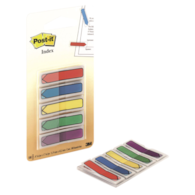 Zakładki indeksujące POST-IT® (684-ARR1), PP, 11,9x43,2mm, strzałka, 5x20 kart., mix kolorów