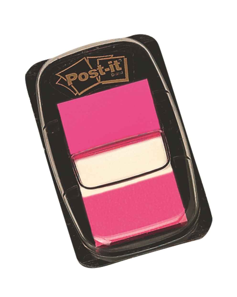 Zakładki indeksujące POST-IT® (680-21), PP, 25,4x43,2mm, 50 kart.,  jaskraworóżowe
