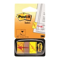 Zakładki indeksujące POST-IT® z nadrukiem „ręka+ołówek” (680-31), PP, 25,4x43,2mm, 50 kart.