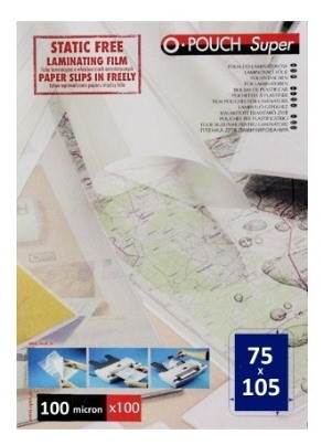 Folia laminacyjna 75x105 100 mic   op 100  OPUS