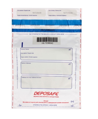 Koperty bezpieczne białe Deposafe B5 200x255mm 0,07