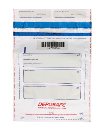 Koperty bezpieczne białe Deposafe B5 200x255mm 0,07