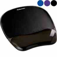 podkładka pod mysz i nadgarstek żelowa CRYSTAL, czarna