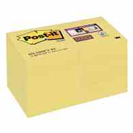 Bloczek samoprzylepny POST-IT® Super Sticky (622-12SSCY-EU), 47,6x47,6 mm, 12x90 kart., żółty
