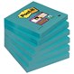 Bloczek samoprzylepny POST-IT® Super Sticky (654-6SS-EB), 76x76mm, 1x90 kart., elektryczny błękit