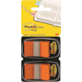 Zakładki indeksujące POST-IT® (680-O2EU), PP, 25,4x43,2mm, 2x50 kart., pomarańczowy