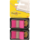 Zakładki indeksujące POST-IT® (680-BP2EU), PP, 25,4x43,2mm, 2x50 kart., jaskraworóżowe