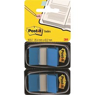 Zakładki indeksujące POST-IT® (680-B2EU), PP, 25,4x43,2mm, 2x50 kart., niebieskie
