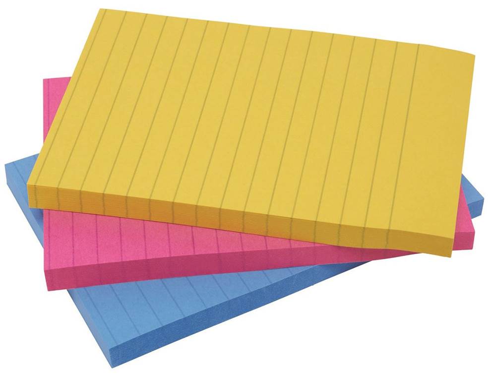 Bloczek samoprzylepny POST-IT® Super Sticky w linie (4690-SS3RIO-EU), 101x152mm, 3x90 kart., paleta Rio de Janeiro