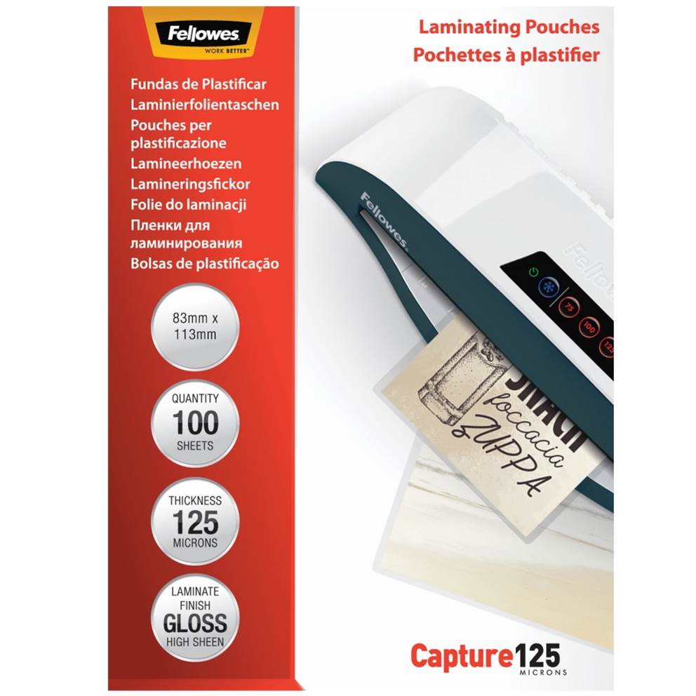 folie do laminowania 125 µ 83x113 mm, 100 szt.