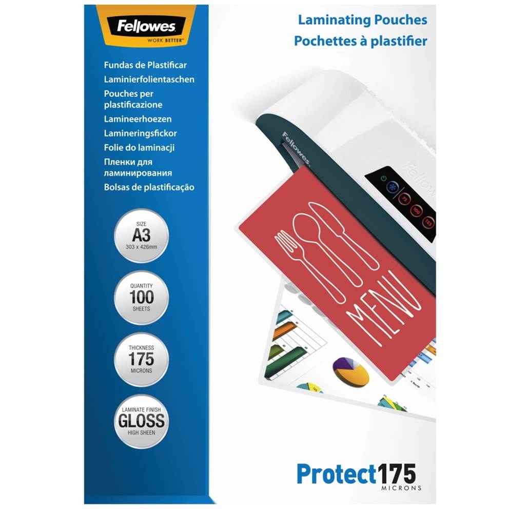 folie do laminowania 175 µ, 303x426 mm - A3, 100 szt.