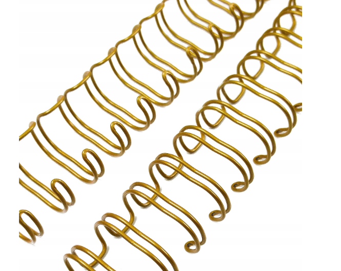 Grzbiety drutowe 6,4mm 100 złote OPUS