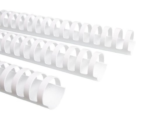 Grzbiety do bindownic 10mm 100 białe  OPUS