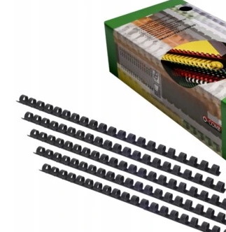 Grzbiety do bindownic 10mm 100 czarne OPUS