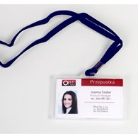 Identyfikator HOLDER Opus z taśmą nieb  op 50