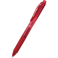 cienkopis kulkowy z płynnym tuszem żelowym, na wkłady wymienne LRN5, system przyciskowy czerwony Pentel
