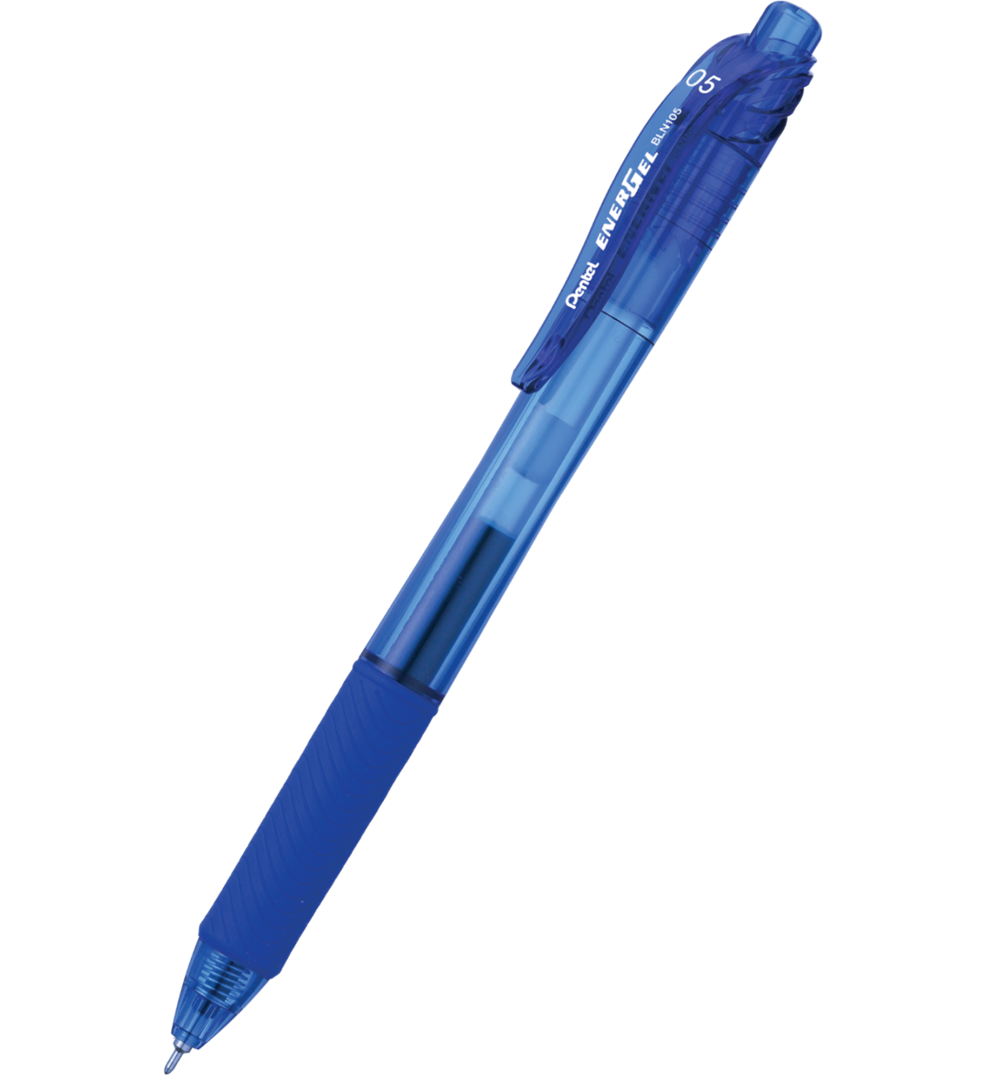 cienkopis kulkowy z płynnym tuszem żelowym, na wkłady wymienne LRN5, system przyciskowy niebieski Pentel