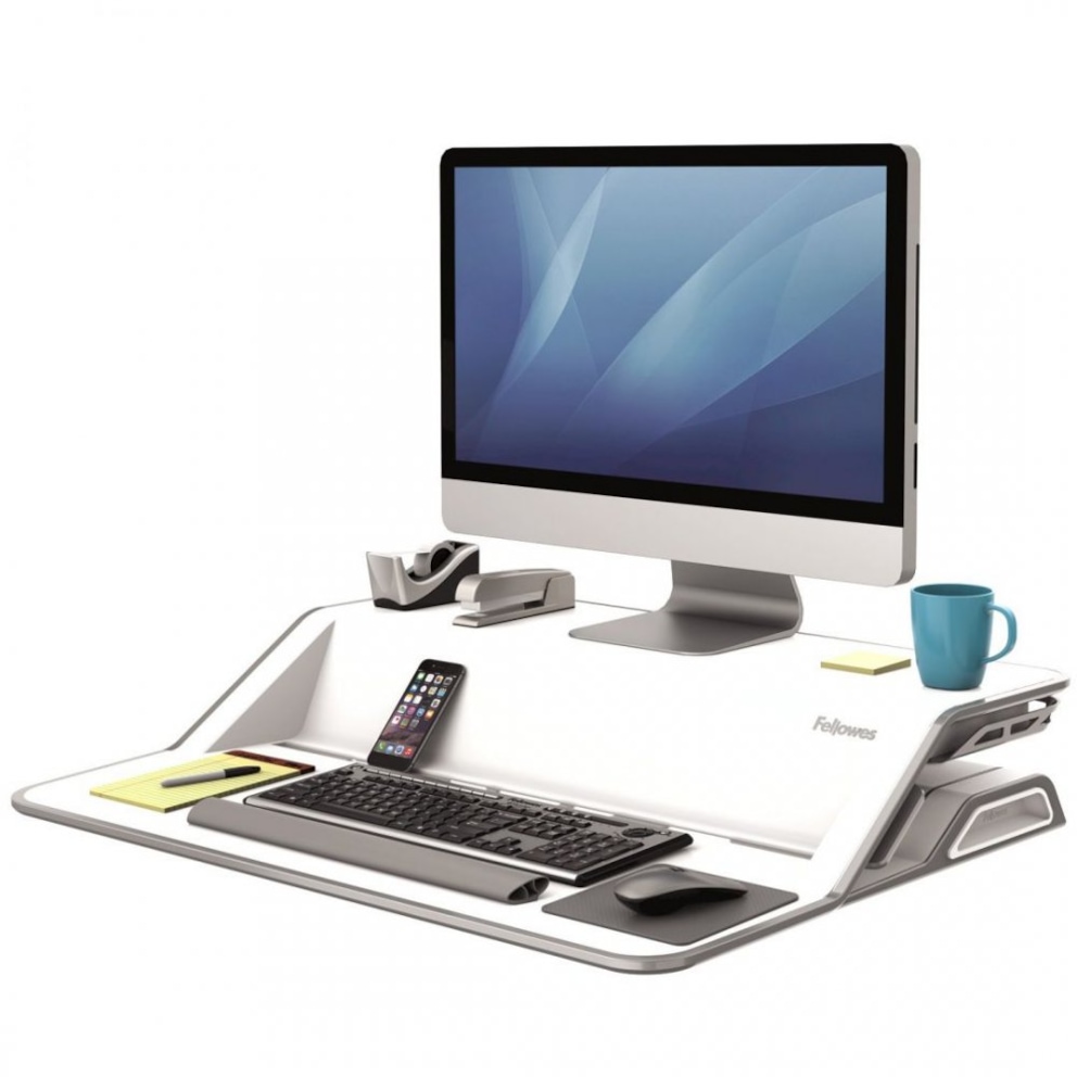 stanowisko do pracy Sit-Stand Lotus™, białe