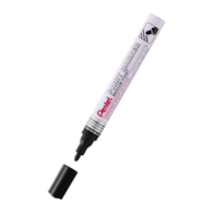 marker olejowy/zdobniczy, na każdą powierzchnię, średnia okrągła  końcówka, ALUMINIOWA OBUDOWA czarny Pentel