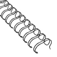 Grzbiety drutowe 6,4 czarne 1/4  op=100 OPUS