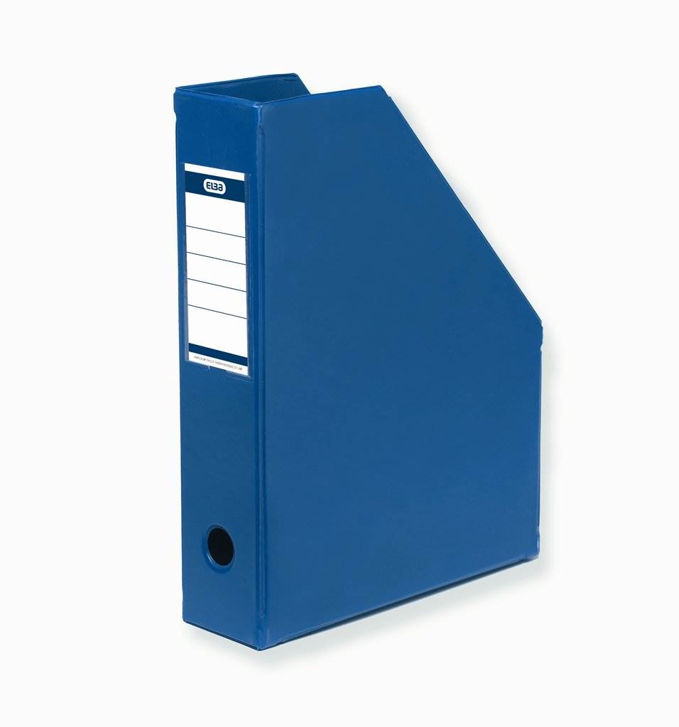 POJEMNIK ELBA NA CZASOPISMA PVC SZER. GRZBIETU 7CM GRANATOWY