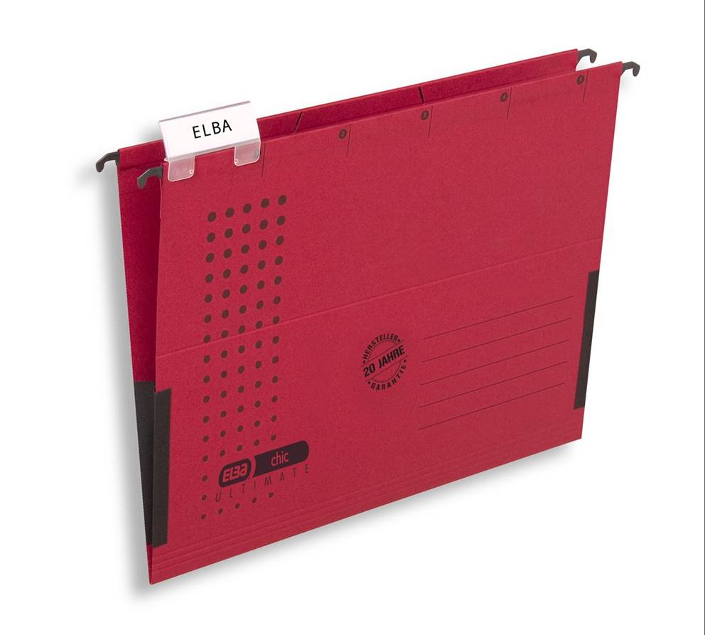 TECZKA WISZĄCA ELBA CHIC ULTIMATE Z PŁÓCIENNYMI BOCZKAMI CZERWONY