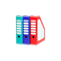 POJEMNIK ELBA NA CZASOPISMA TRIC COLOR 8CM NIEBIESKI