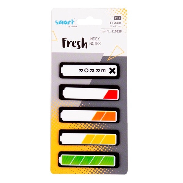 ZAKŁADKI INDEKSUJĄCE SMART PET FRESH 12x45mm 5x25szt BATERIA
