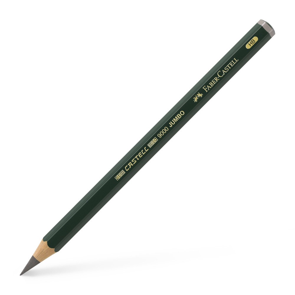 OŁÓWEK JUMBO GRIP B SREBRNY FABER-CASTELL