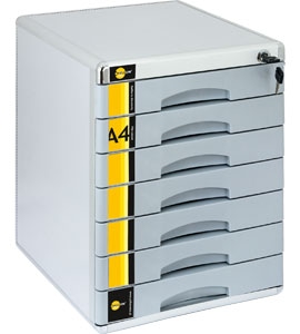 Szafka na dokumenty Yellow One YL-SM10 metalowa - 10 szufl. +zamek