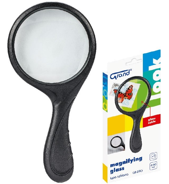 Lupa szklana GRAND - szkło powiększające 90 mm GR-S90