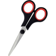 Nożyczki GR-5500 czarny/czerwony 5'' / 13 cm