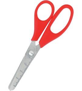 Nożyczki Y51036 mix kolorów z linijką