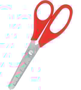 Nożyczki Y51036 mix kolorów z linijką