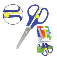 Nożyczki GRAND 5,25 GR-6500 SZKOLNE  z linijką  z linijką dla leworęcznych blister