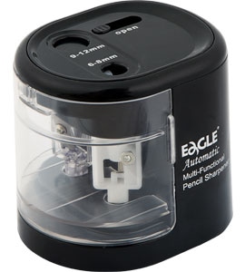 Temperówka na baterie EAGLE EG-5161USB dwuotworowa czarna