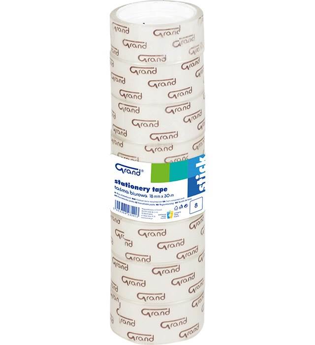 Taśma biurowa 18 x 10 18 mm x 10 y słupek = 8 szt.