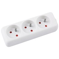 Przedłużacz OFFICE PRODUCTS, 3 gniazda, 5m, z uziemieniem, biały