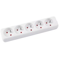 Przedłużacz OFFICE PRODUCTS, 5 gniazd, 3m, z uziemieniem, biały